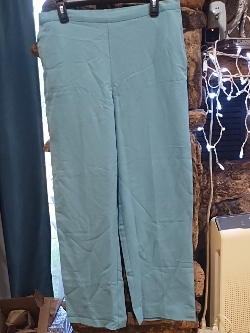 Alfred Dunner Light Blue Straight Leg Pants